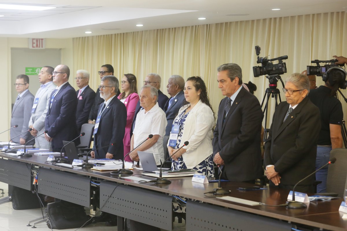 SGCSUCA's tweet photo. En desarrollo CXXII Sesión Ordinaria del Consejo Superior Universitario Centroamericano, en instalaciones de la Universidad Autónoma de Santo Domingo (UASD).
#EducaciónSuperior #CSUCA @comunica_red https://t.co/fD181oklV4