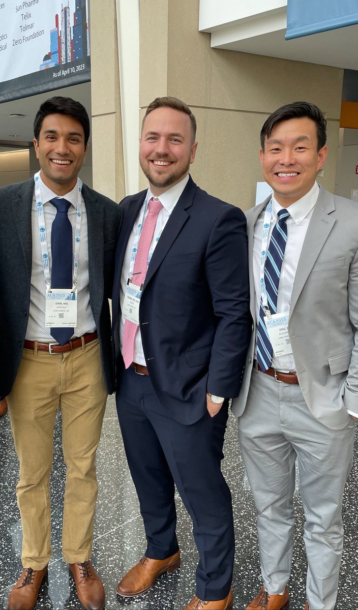Alex Zhu (@alexzhudo) on Twitter photo Unbelievably proud of these two for matching at their top choice 🥇for SUO <a href="/UroOnc/">Society of Urologic Oncology</a> Fellowship
These guys are awesome clinicians, researchers, coresidents, and have become two of my best friends.
CONGRATS!
<a href="/TrinerDaniel/">Daniel A. Triner MD PhD</a> 🌲<a href="/StanfordUrology/">Stanford Urology</a>
<a href="/ApoorvDhir/">Apoorv Dhir</a> 🐏 <a href="/UNCurology/">Urology@UNC</a> Unbelievably proud of these two for matching at their top choice 🥇for SUO <a href="/UroOnc/">Society of Urologic Oncology</a> Fellowship
These guys are awesome clinicians, researchers, coresidents, and have become two of my best friends.
CONGRATS!
<a href="/TrinerDaniel/">Daniel A. Triner MD PhD</a> 🌲<a href="/StanfordUrology/">Stanford Urology</a>
<a href="/ApoorvDhir/">Apoorv Dhir</a> 🐏 <a href="/UNCurology/">Urology@UNC</a>