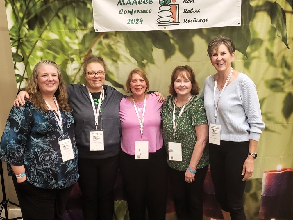 The annual Missouri Association for Adult Continuing and Community Education conference is happening this week! We sent a great group of adult educators to # Rest, Relax &amp; Recharge. We're grateful for these ladies and the leadership they bring to our team! <a href="/MAACCE_MO/">Missouri Assoc for Adult, Continuing & Comm Ed</a>