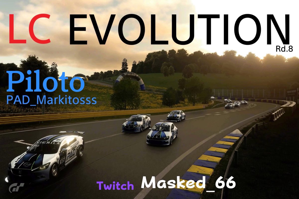 Padawan Racing Team (@padawanteam) on Twitter photo 🚨 CARRERA 🚨
Nos ponemos el mono para disputar la LC Evolution
Tenemos listo para subirse al coche a:
💙 <a href="/PAD_Markitoss/">PAD_Markitoss</a>
🇫🇷 Alsace Pueblo
🏎️ Mazda Atenza Gr.4
🎨 PAD_Duque
📸 PAD_Cristian
⏰ 22:00
📺 twitch.tv/masked_66?sr=a
Mucha suerte compañero 💙 🚨 CARRERA 🚨
Nos ponemos el mono para disputar la LC Evolution
Tenemos listo para subirse al coche a:
💙 <a href="/PAD_Markitoss/">PAD_Markitoss</a>
🇫🇷 Alsace Pueblo
🏎️ Mazda Atenza Gr.4
🎨 PAD_Duque
📸 PAD_Cristian
⏰ 22:00
📺 twitch.tv/masked_66?sr=a
Mucha suerte compañero 💙