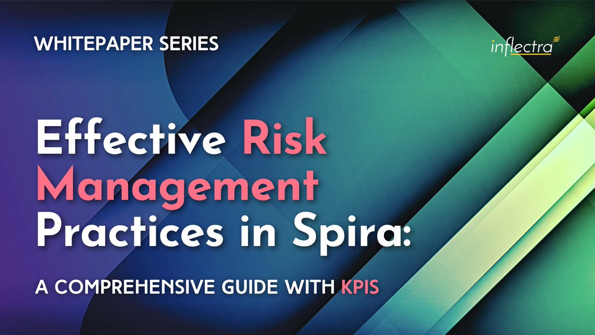 Do not let uncertainty hold your projects back 🚫

Check out our new whitepaper on mastering risk management with Spira. Learn how to identify, assess, &amp; mitigate risks with SpiraTeam &amp; SpiraPlan 👉 ow.ly/WBk950ShW7t #InflectraSoftware #InflectraInsights