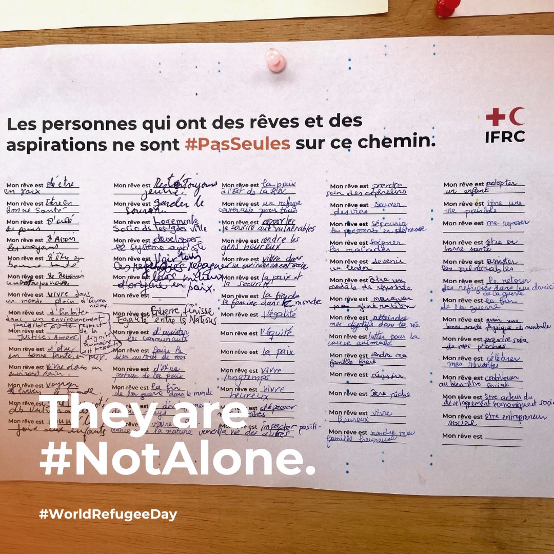 Wherever they are migrants are #NotAlone and deserve to be safe. The complex emergency situation in eastern DRC continues to drive new waves of displacement in the region. The @crrdc1 and <a href="/ifrcafrica/">IFRC Africa</a> have been on the front line of the response providing support to those affected.