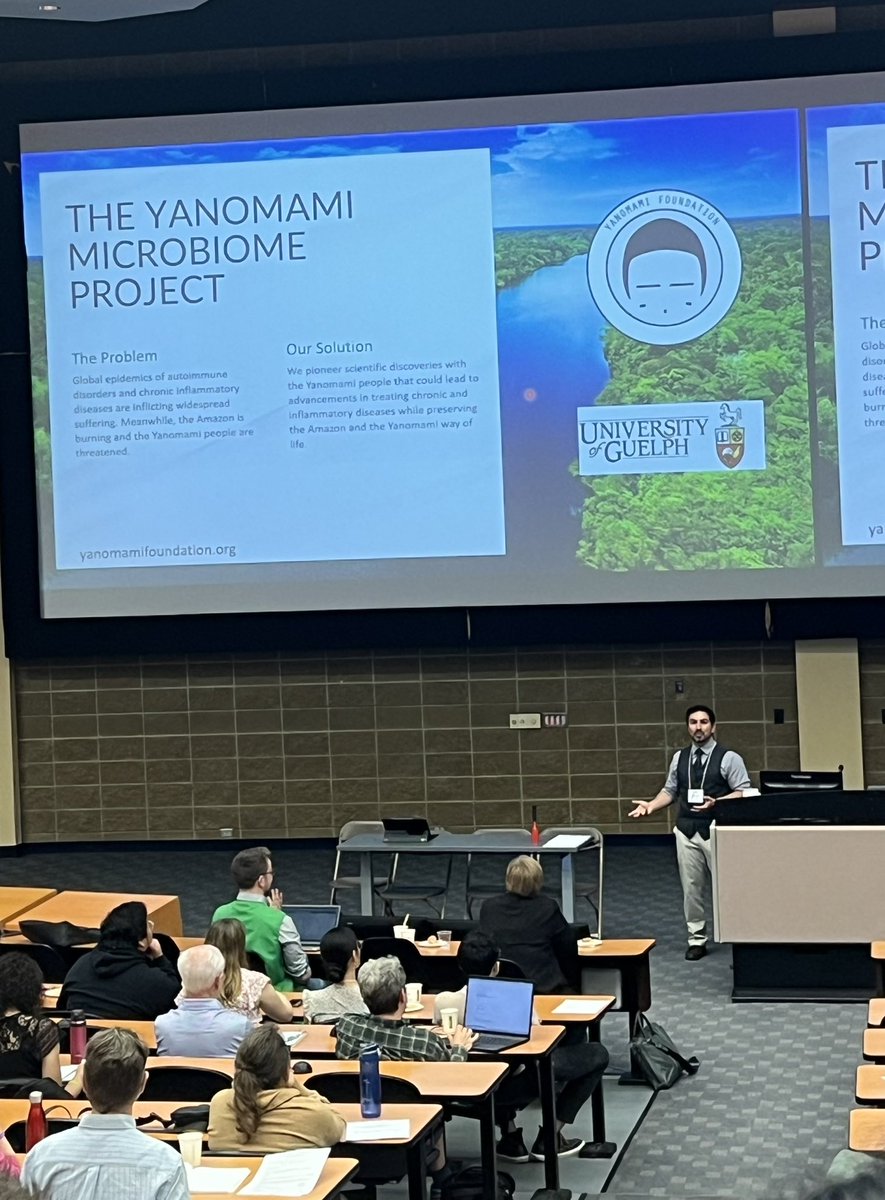 Brendan Daisley (@bdaisley) on Twitter photo Final speaker David Good from <a href="/uofg/">University of Guelph</a> discusses missing #microbes and the fascinating microbiome compositions of the #Yanomami – a non-industrialized population of hunter gathers in the #Amazon rainforest 🌎 🔬
<a href="/GairdnerAwards/">Gairdner Foundation</a> <a href="/UofG_MCB/">MCB at UofG</a> @EmmaAllenVercoe <a href="/UofGCBS/">College of Biological Science</a> Final speaker David Good from <a href="/uofg/">University of Guelph</a> discusses missing #microbes and the fascinating microbiome compositions of the #Yanomami – a non-industrialized population of hunter gathers in the #Amazon rainforest 🌎 🔬
<a href="/GairdnerAwards/">Gairdner Foundation</a> <a href="/UofG_MCB/">MCB at UofG</a> @EmmaAllenVercoe <a href="/UofGCBS/">College of Biological Science</a>