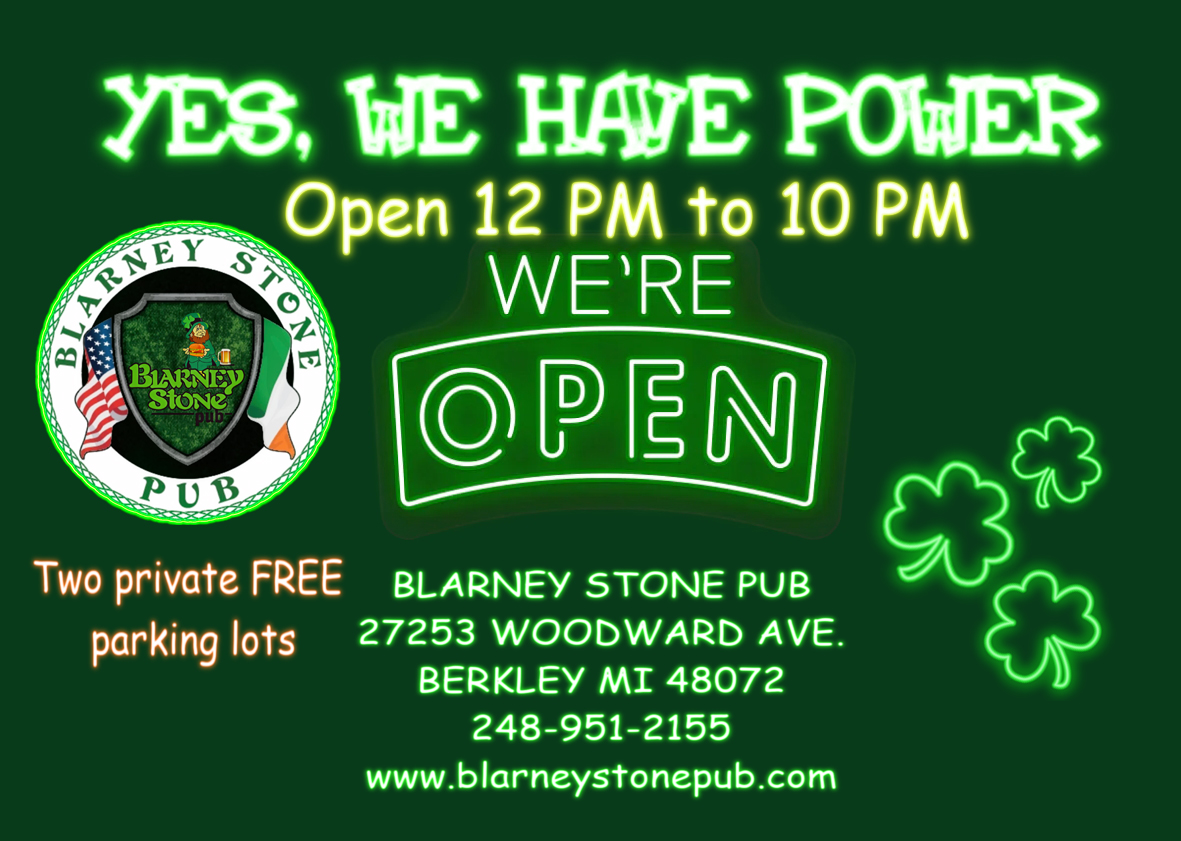 BlarneyStonePub's tweet photo. https://t.co/A0OaMXIXia
