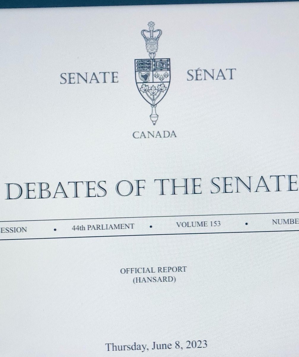 shroffanimallaw's tweet photo. #AnimalLaw bill ⚖️🐾 debate in #CanadianSenate last June. ⚖️🐘🦧🦛 Surprising commentary 🙃. #CanPoli #Senate https://t.co/6IWR8NftmY