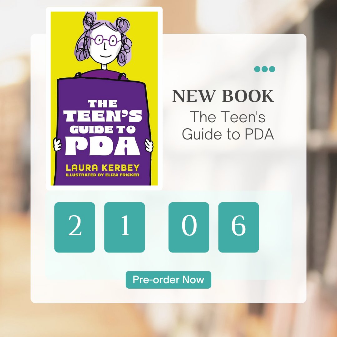 LauraKerbey's tweet image. 1 day left for 'The Teen's Guide to PDA'!
I can't wait for all of you to read this book
I hope it will become an invaluable guide for teens with #PDA, their parents and the professionals lucky enough to work with them.
Pre-order: amazon.co.uk/Teens-Guide-PD…