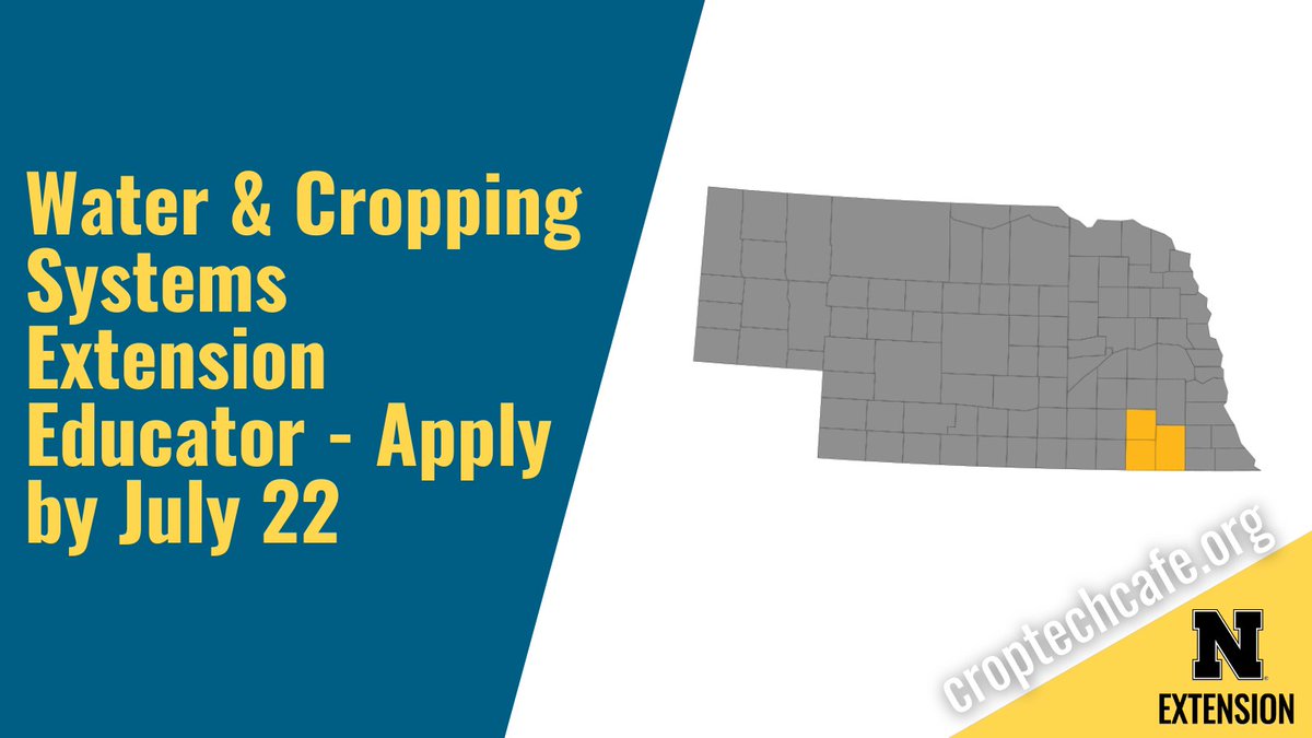 Nathan Mueller (@muellerseries) on Twitter photo Great job opportunity in southeast Nebraska - Learn more about the position at: croptechcafe.org/extension-inst… Great job opportunity in southeast Nebraska - Learn more about the position at: croptechcafe.org/extension-inst…