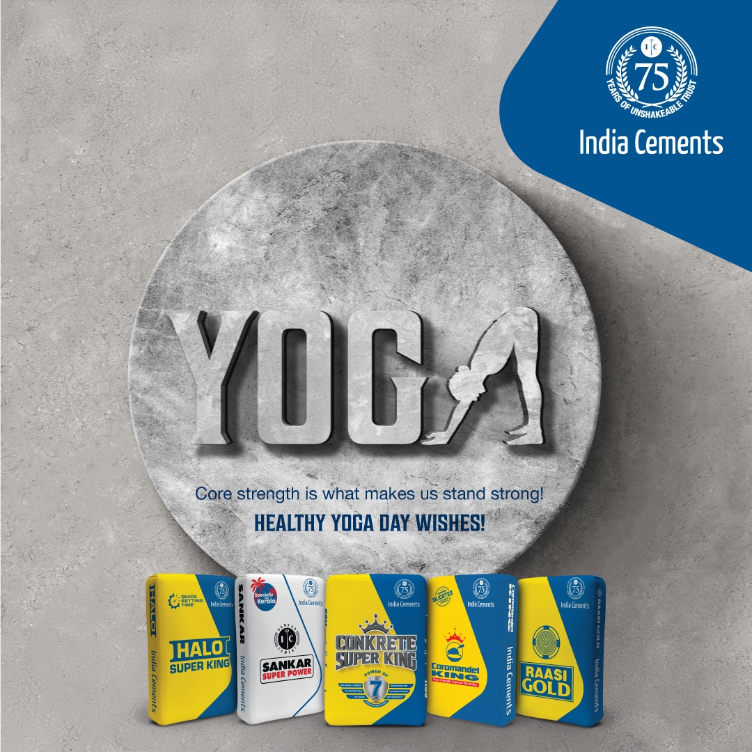 Yoga for Self and Society. 

#IndiaCements