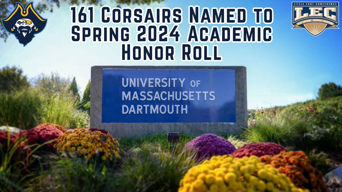 UMassD Athletics (@umassdathletics) on Twitter photo Congratulations to the 161 Corsairs named to the <a href="/LittleEastConf/">Little East Conference</a> spring Academic Honor Roll! Proud of your work in and out of the classroom! #corsairsachieve🏴☠️ Congratulations to the 161 Corsairs named to the <a href="/LittleEastConf/">Little East Conference</a> spring Academic Honor Roll! Proud of your work in and out of the classroom! #corsairsachieve🏴☠️