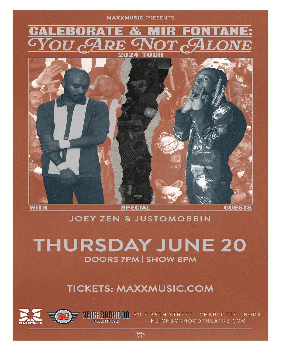 CHARLOTTE SHOW TONIGHT

Doors 7pm w/ special guests <a href="/JUSTOMOBBIN/">justo</a> + <a href="/JOEYZEN_/">Joey Zen</a> 

🎫: themindofmir.com