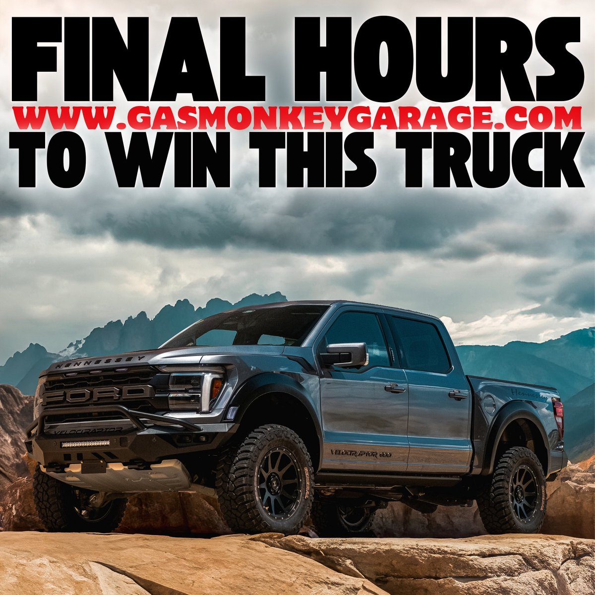 Gas Monkey Garage (@gasmonkeygarage) on Twitter photo FREE Entries to win this <a href="/HennesseyPerf/">HennesseyPerformance</a> Velociraptor #001 + $20,000 🤑
🎟️ RETWEET + FOLLOW & YOU'RE ENTERED TO WIN BIG
🚨 Someone will win this 500+HP BADA** truck TONIGHT! FREE Entries to win this <a href="/HennesseyPerf/">HennesseyPerformance</a> Velociraptor #001 + $20,000 🤑
🎟️ RETWEET + FOLLOW & YOU'RE ENTERED TO WIN BIG
🚨 Someone will win this 500+HP BADA** truck TONIGHT!