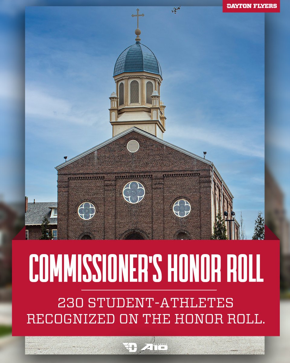 Dayton Flyers (@daytonflyers) on Twitter photo Dayton Places 230 Student-Athletes On 2023-24 <a href="/atlantic10/">Atlantic 10 Conference</a> Commissioner's Honor Roll
bit.ly/3xgjoCN
#GoFlyers Dayton Places 230 Student-Athletes On 2023-24 <a href="/atlantic10/">Atlantic 10 Conference</a> Commissioner's Honor Roll
bit.ly/3xgjoCN
#GoFlyers