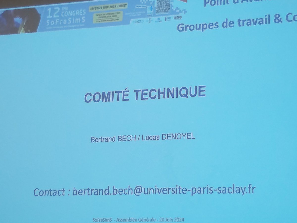 Impressionnante présentation des #travaux #GT #Comités <a href="/LaSoFraSimS/">SoFraSimS</a> 
Félicitations et merci !