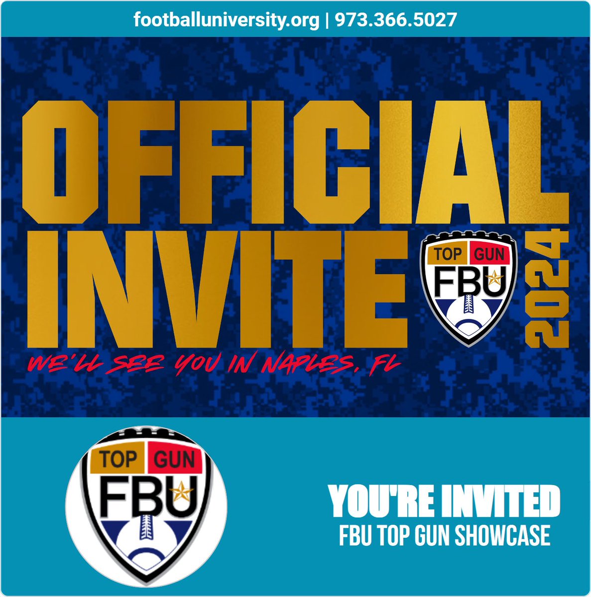 Very excited to say that I’m been invited to FBU top gun showcase thank you <a href="/FBUcamp/">Football University</a> for the invite!!! <a href="/PrepRedzoneNM/">Prep Redzone New Mexico</a>