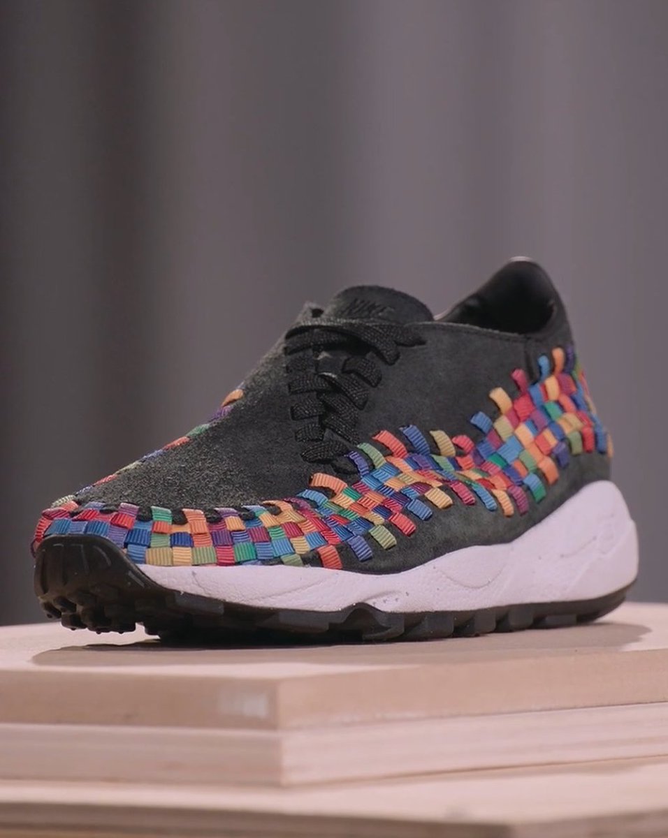nike footscape black rainbow