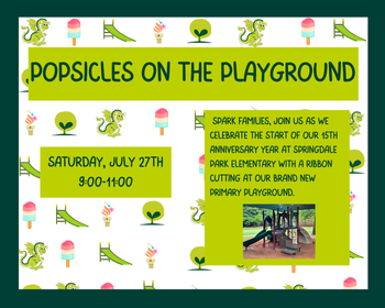 Springdale Park (@aps_spark) on Twitter photo πβ¨ SPARK Family, join us to kick off our 15th anniversary with a ribbon-cutting for our new primary playground! ππ
π
July 27th, 9:00-11:00 AM
Letβs celebrate together! ππ¨βπ©βπ§βπ¦ #SPARKAnniversary #YearOfTheDragon <a href="/drjtoney/">π»π£. ππππππππ£ ππ πππͺππ³π</a> <a href="/sarapruett5/">Sara Pruett</a> π²π πβ¨ SPARK Family, join us to kick off our 15th anniversary with a ribbon-cutting for our new primary playground! ππ
π
July 27th, 9:00-11:00 AM
Letβs celebrate together! ππ¨βπ©βπ§βπ¦ #SPARKAnniversary #YearOfTheDragon <a href="/drjtoney/">π»π£. ππππππππ£ ππ πππͺππ³π</a> <a href="/sarapruett5/">Sara Pruett</a> π²π