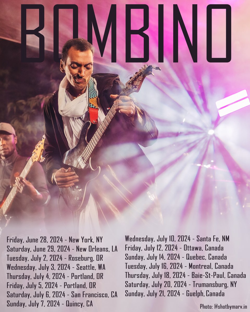 Excited to go back on tour in the USA and Canada starting June 28th!

You can find more info here: bombinomusic.com/tour