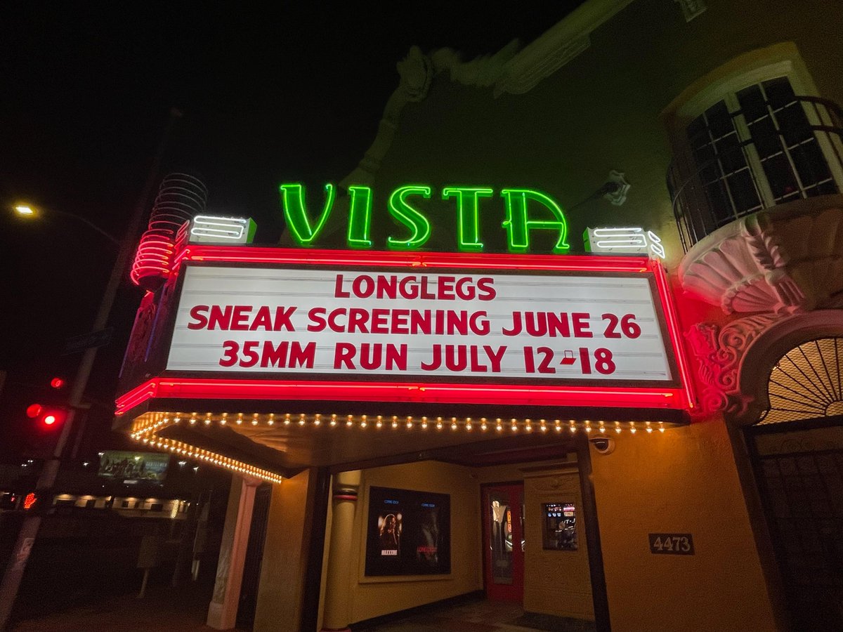 NEON (@neonrated) on Twitter photo You're not ready.
<a href="/LonglegsFilm/">ↃL⊥\\Ↄ—\\ᘰ</a> on 35mm at the <a href="/vistahollywood/">Vista Theater Hollywood</a>, with an early access screening on 6.26 with writer-director Osgood Perkins: buff.ly/3xZcstn You're not ready.
<a href="/LonglegsFilm/">ↃL⊥\\Ↄ—\\ᘰ</a> on 35mm at the <a href="/vistahollywood/">Vista Theater Hollywood</a>, with an early access screening on 6.26 with writer-director Osgood Perkins: buff.ly/3xZcstn