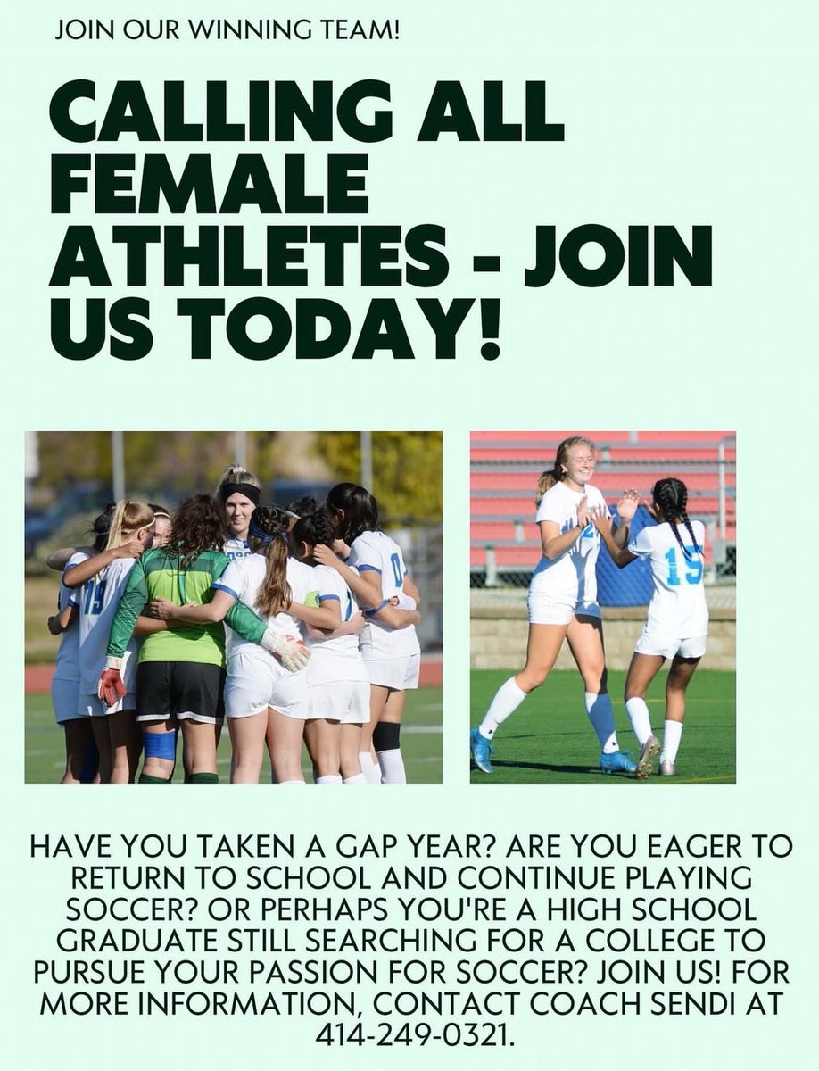 Bryant & Stratton College - WI Athletics (@bscbobcatswi) on Twitter photo Ready to take your game to the next level?
Let’s make it happen!
For more information, send a DM, text or email Coach Sendi!
Text: 414-249-0321
Email: sgjimenezgarcia@bryantstratton.edu
#GoCats Ready to take your game to the next level?
Let’s make it happen!
For more information, send a DM, text or email Coach Sendi!
Text: 414-249-0321
Email: sgjimenezgarcia@bryantstratton.edu
#GoCats