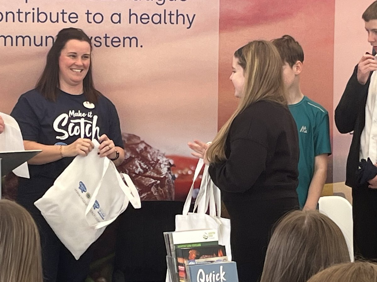 Great day <a href="/ScotlandRHShow/">Royal Highland Show</a> with S4 pupils from <a href="/KirkintillochHS/">KHS</a> as winners of <a href="/qmscotland/">QMS</a> Better Burger Challenge!