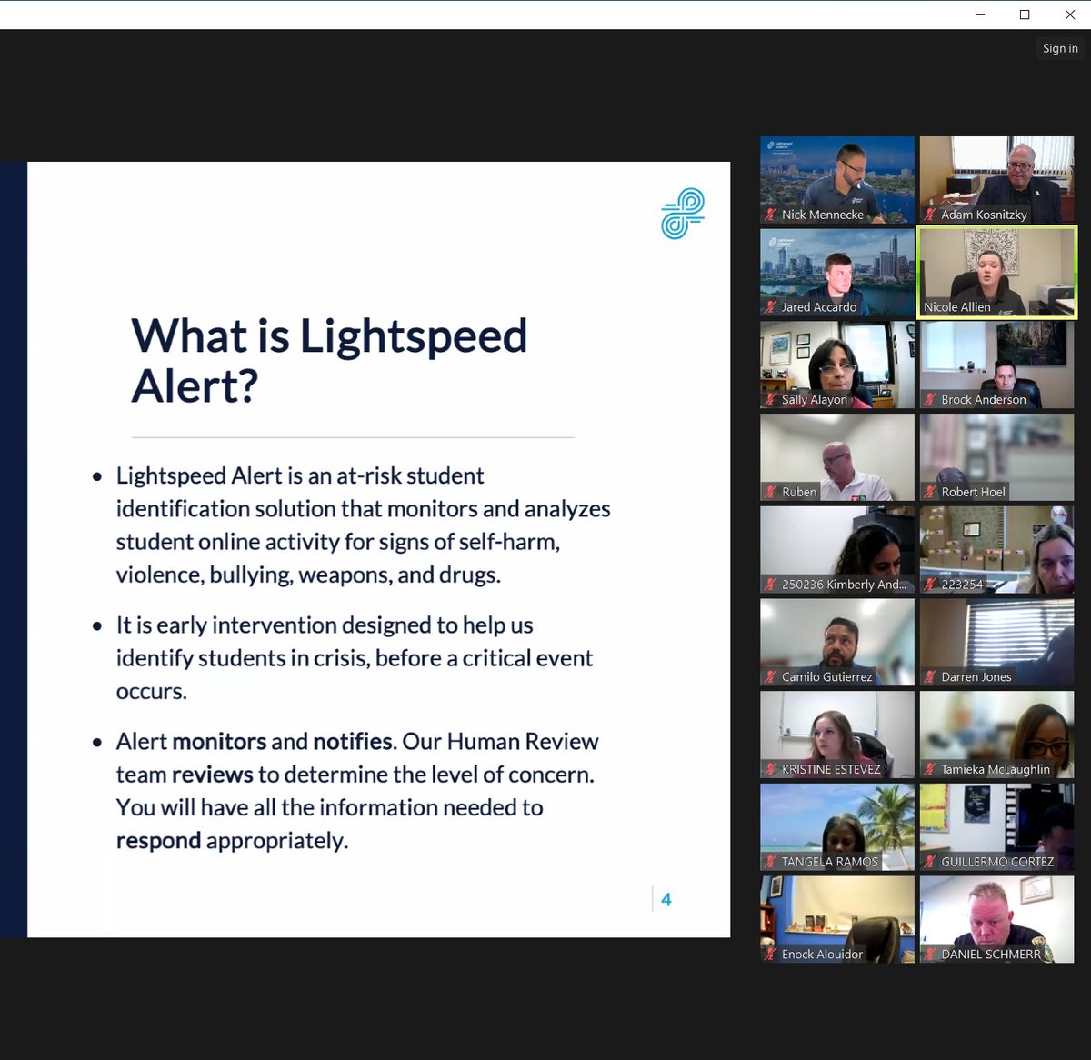 MDCPS_MHS's tweet image. Safety &amp;amp; mental well-being remain a priority.  Thank you @lightspeedsys for partnering to provide another layer of prevention &amp;amp; support to school communities as we gear up for the summer pilot program. #YourBestChoiceMDCPS @SuptDotres @LDIAZ_CAO @LuisEDiazDEOA  @MDSPDChief
