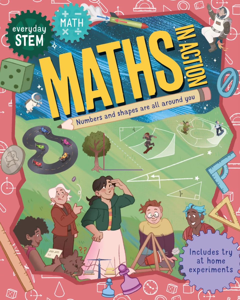 wow__then's tweet image. It&apos;s another book birthday!

Today Everyday STEM Maths – Maths In Action by Lou Abercrombie and illustrated by yours truly releases for sale!

#childrensbooks #mathsinaction #kingfisherpublishing #brightagency #everydaystem #Kingfisher #childrenspublishing #middlegradebooks