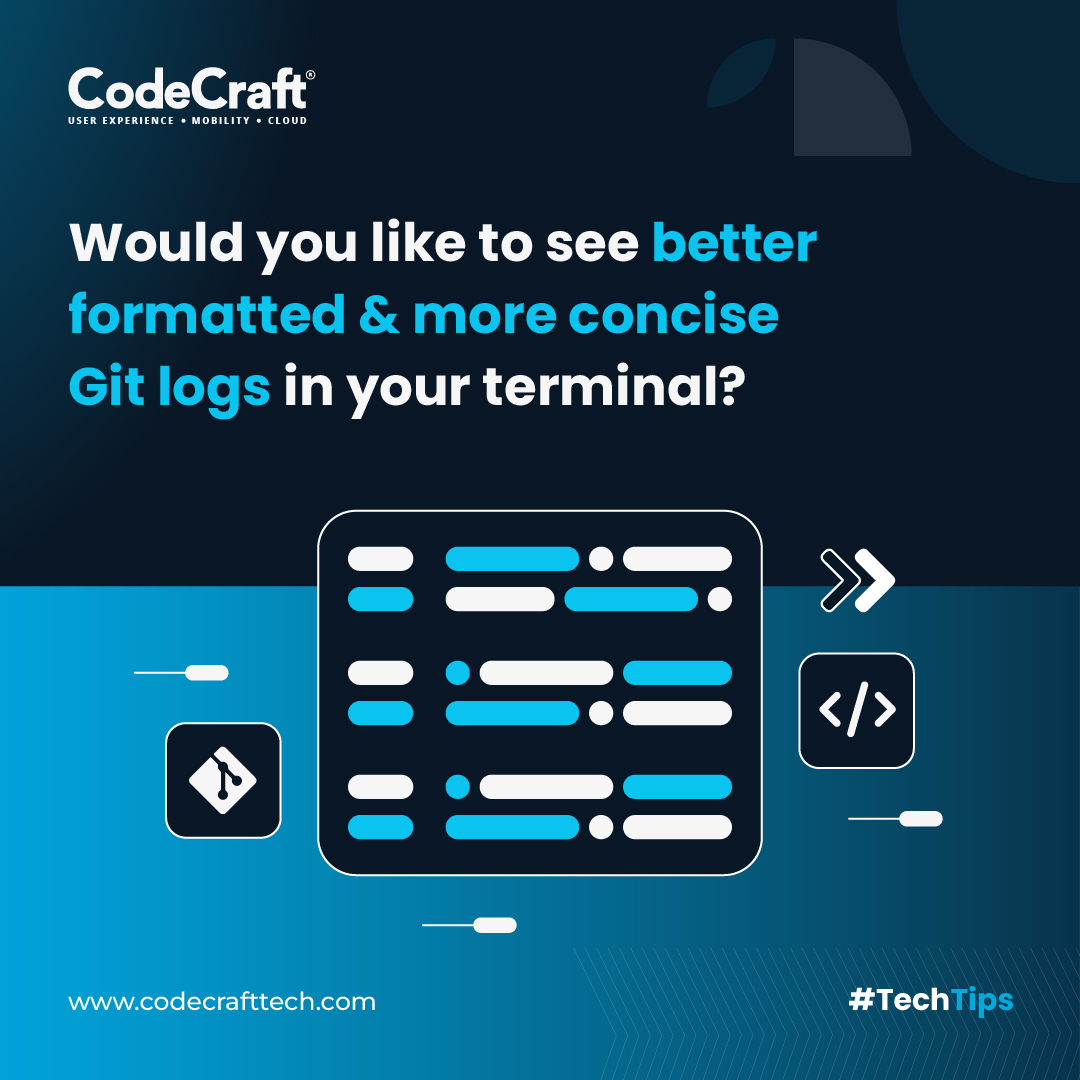 codecrafttech's tweet image. Upgrade your Git game with cleaner, concise logs!
Check out this #TechTip !
#CodeCraftTech #TechTipsThursday #git #Coding #Programming #CleanCode #GitProTips #CodingLife