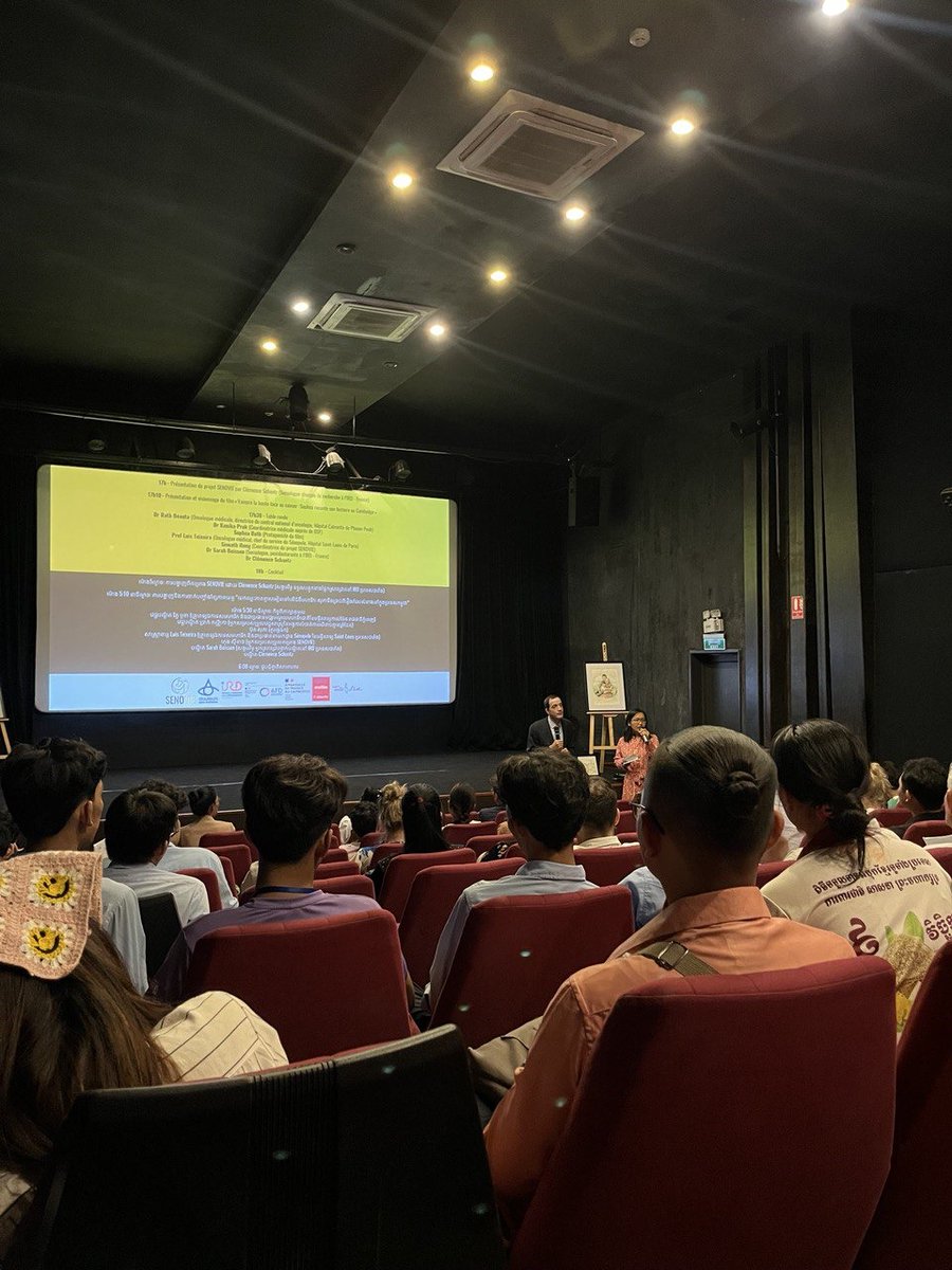 projetsenovie's tweet image. Soirée d'information et de débat autour des #cancers du sein au #Cambodge organisée par @projetsenovie  et @DSF_Solidarite à l'Institut Français du Cambodge : un moment fort de sensibilisation et de communication scientifique. @ird_fr @AFD_France @CepedDirection @ClemenceSchantz