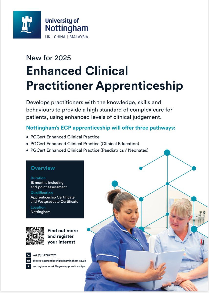 Sharon Black (@sharonvblack) on Twitter photo Exciting new programme with us at the university of Nottingham. I will be leading the Clinical Education pathway which I am very excited about. Contact: degree-apprenticeships@nottingham.ac.uk for more information. Exciting new programme with us at the university of Nottingham. I will be leading the Clinical Education pathway which I am very excited about. Contact: degree-apprenticeships@nottingham.ac.uk for more information.