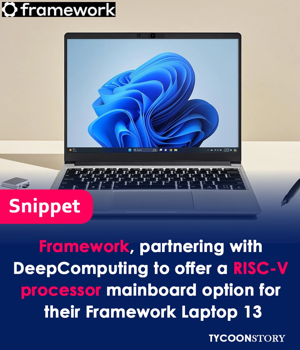TycoonStoryCo's tweet image. Framework embraces open-source RISC-V with a new mainboard option for its modular laptops
#FrameworkLaptop #ModularLaptops #RISC_V #OpenSource #TechInnovation #ChipTechnology #DeepComputing #ComputerHardware #FutureOfComputing #AMD @FrameworkPuter  
tycoonstory.com