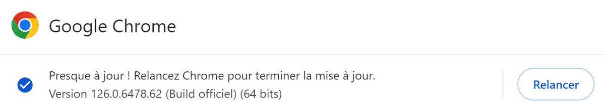 Nouvelles vulnérabilités dans Google #Chrome💣=> Pensez à réaliser votre mise à jour ...  📷 😉
