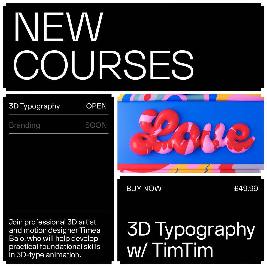 u_creativemedia's tweet photo. 👉 How to create puffy and squishy typography animations 👈
Software that you'll need for this course:
• Cinema4D
• Redshift
• Adobe After Effects
Hit the link below to explore:
🔗 https://t.co/OxpZXrNuiB
#youcreativemedia #creativecourses #3ddesign #3dtypography https://t.co/zaoG42roCS