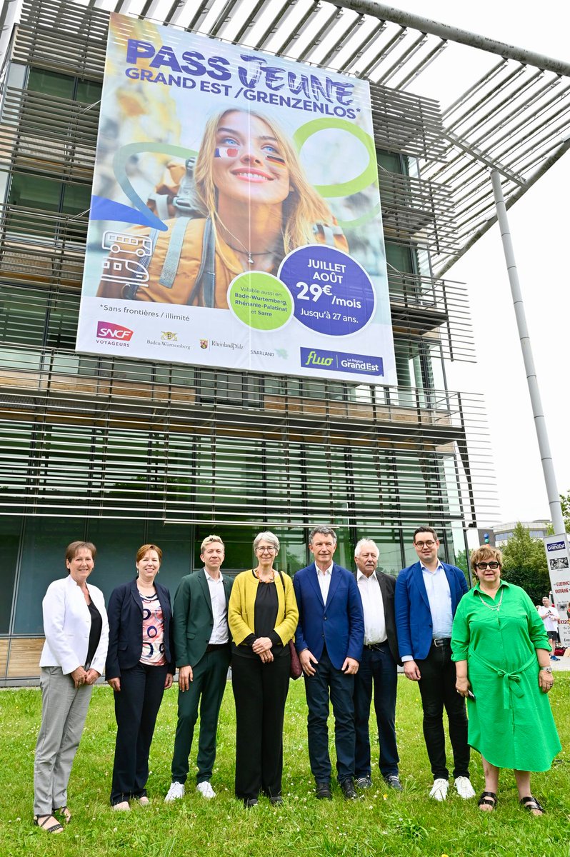 La Région #GrandEst et les Länder allemands du Bade-Wurtemberg, de Rhénanie-Palatinat et de Sarre lancent le Pass Jeune Grand Est/Grenzenlos 😎

29€/mois pour voyager en illimité cet été en Grand Est et dans les trois Länder allemands🚅

ℹ️ bit.ly/3Xw71NB