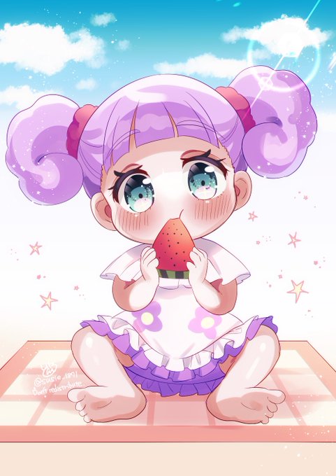 #このタグを見た人は黙って食べ物を持ったキャラを貼る