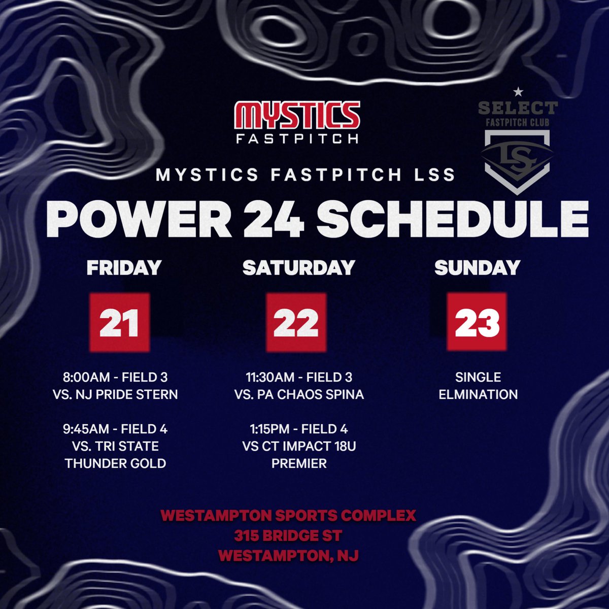 Sofia Spatocco (@sspatocco21) on Twitter photo Big weekend at Power 24 at Westampton, NJ this weekend!! <a href="/UConnSoftball/">UConn Softball</a> <a href="/Bucknell_SB/">Bucknell Softball</a> <a href="/CoachBradPosner/">Brad Posner</a> <a href="/VUSoftball/">Villanova Softball</a> <a href="/RUSoftball/">Rutgers Softball</a> <a href="/FordhamSoftball/">Fordham Softball</a> <a href="/PennStateSB/">Penn State Softball</a> <a href="/SJUHawks_SB/">SJU Hawks Softball</a> Big weekend at Power 24 at Westampton, NJ this weekend!! <a href="/UConnSoftball/">UConn Softball</a> <a href="/Bucknell_SB/">Bucknell Softball</a> <a href="/CoachBradPosner/">Brad Posner</a> <a href="/VUSoftball/">Villanova Softball</a> <a href="/RUSoftball/">Rutgers Softball</a> <a href="/FordhamSoftball/">Fordham Softball</a> <a href="/PennStateSB/">Penn State Softball</a> <a href="/SJUHawks_SB/">SJU Hawks Softball</a>
