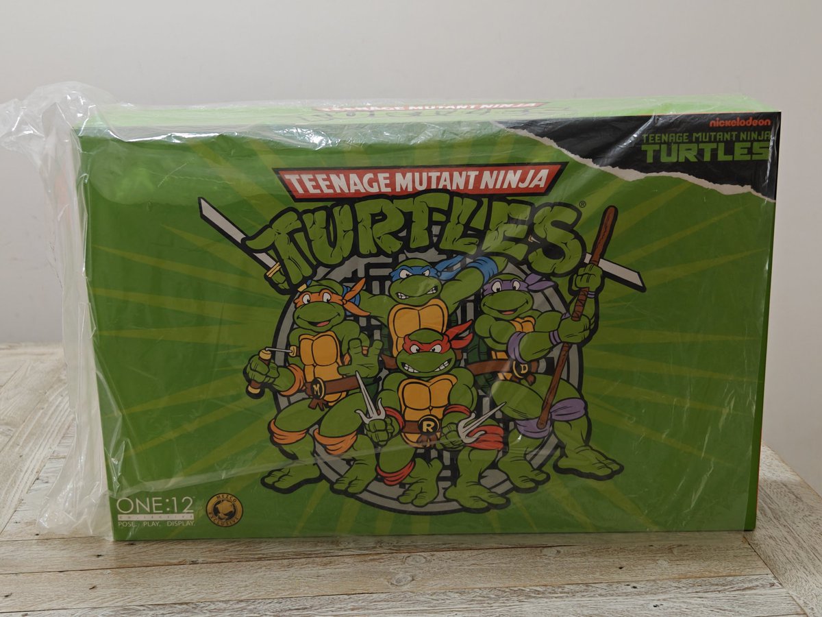 KazkerSoft's tweet photo. The animated mezco turtles arrived perfect! Thank you very much for your confidence. The shipment was very fast and perfectly packaged! I highly recommend @Bongzeez_ he is the best! Thanks again bro!! #tmnt #mezco #toon #animated https://t.co/ZK06r9Xuj9