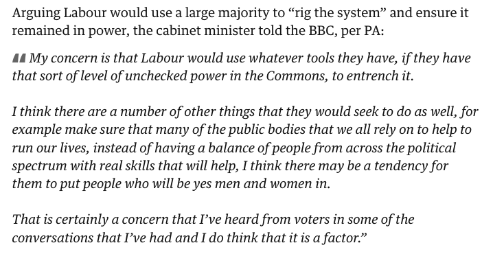 Michael Gove: "We've spent 14 years doing this, showing the country how it's done, and now it's not fair that Labour might do it."