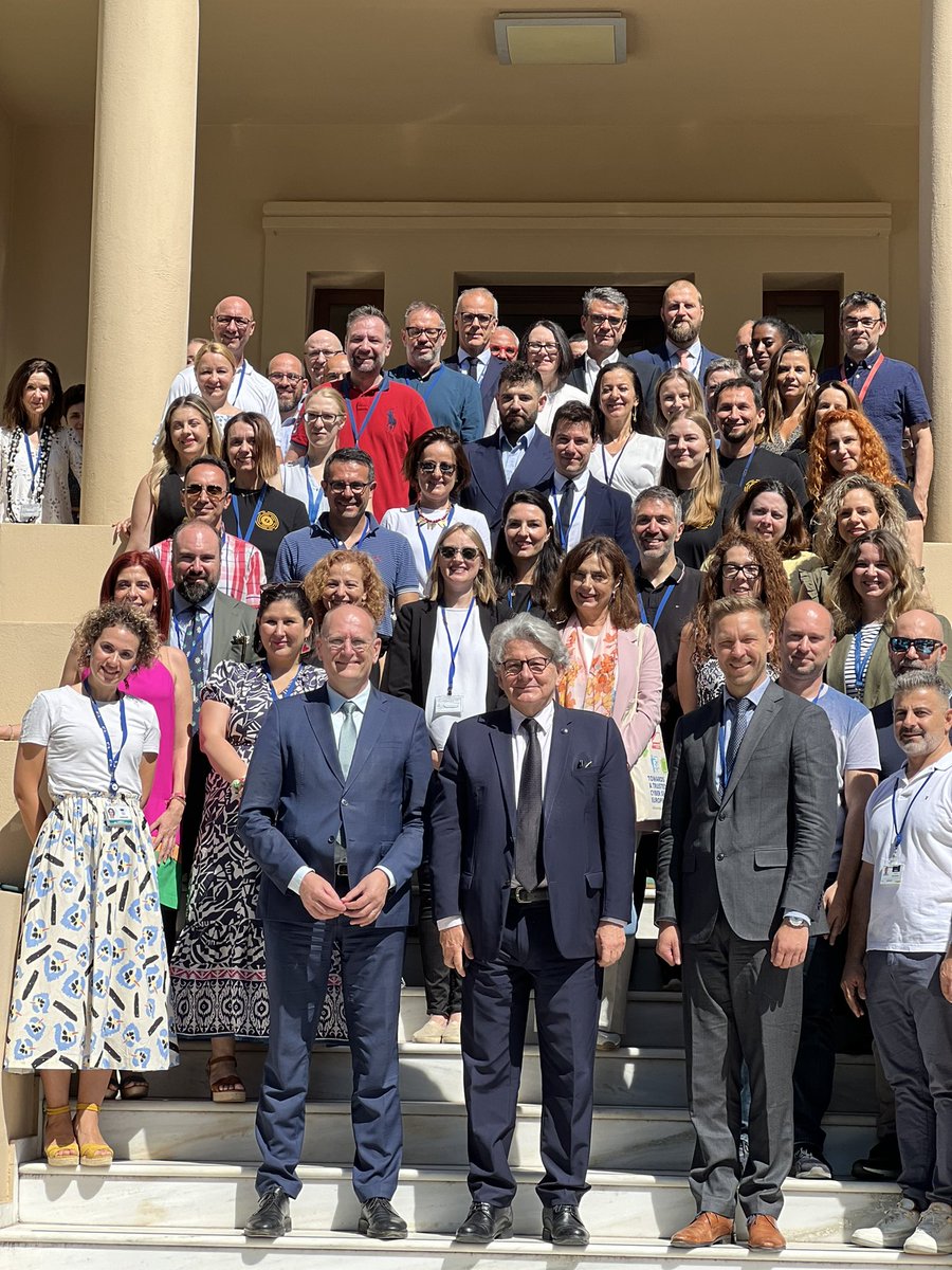 Increased #cyber threats call for increased EU #cooperation 🛡️🇪🇺

Impressive pan-European exercise today in Athens led by <a href="/enisa_eu/">ENISA</a> — bringing together 30 national cybersecurity agencies &amp; over 1000 experts. 

Fully mobilised to protect our key infrastructure.