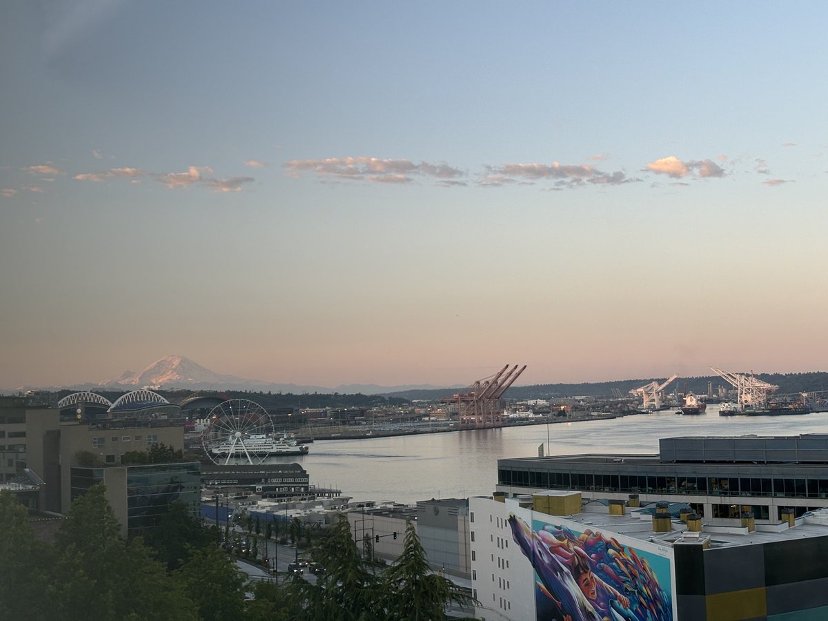 kaysmithblum's tweet image. Mountain’s out #timetowrite #writeon ⁦@PortofSeattle⁩ ⁦@SeattleWaterfnt⁩ #writing #writersinspiration