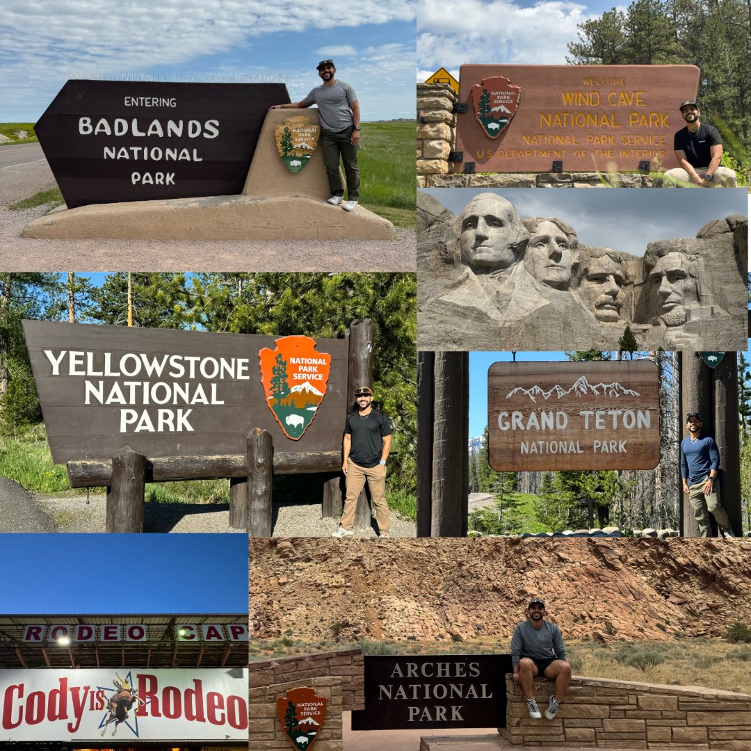 Wuakatela's tweet image. After 8 days on the road, I finally got to my new home, Los Angeles. It was the journey of a lifetime: 6 national parks, watching my first Rodeo, and a quick stop in Sacramento to pick up my partner. I am so excited for my new stage as a postdoctoral fellow at @UCLA.