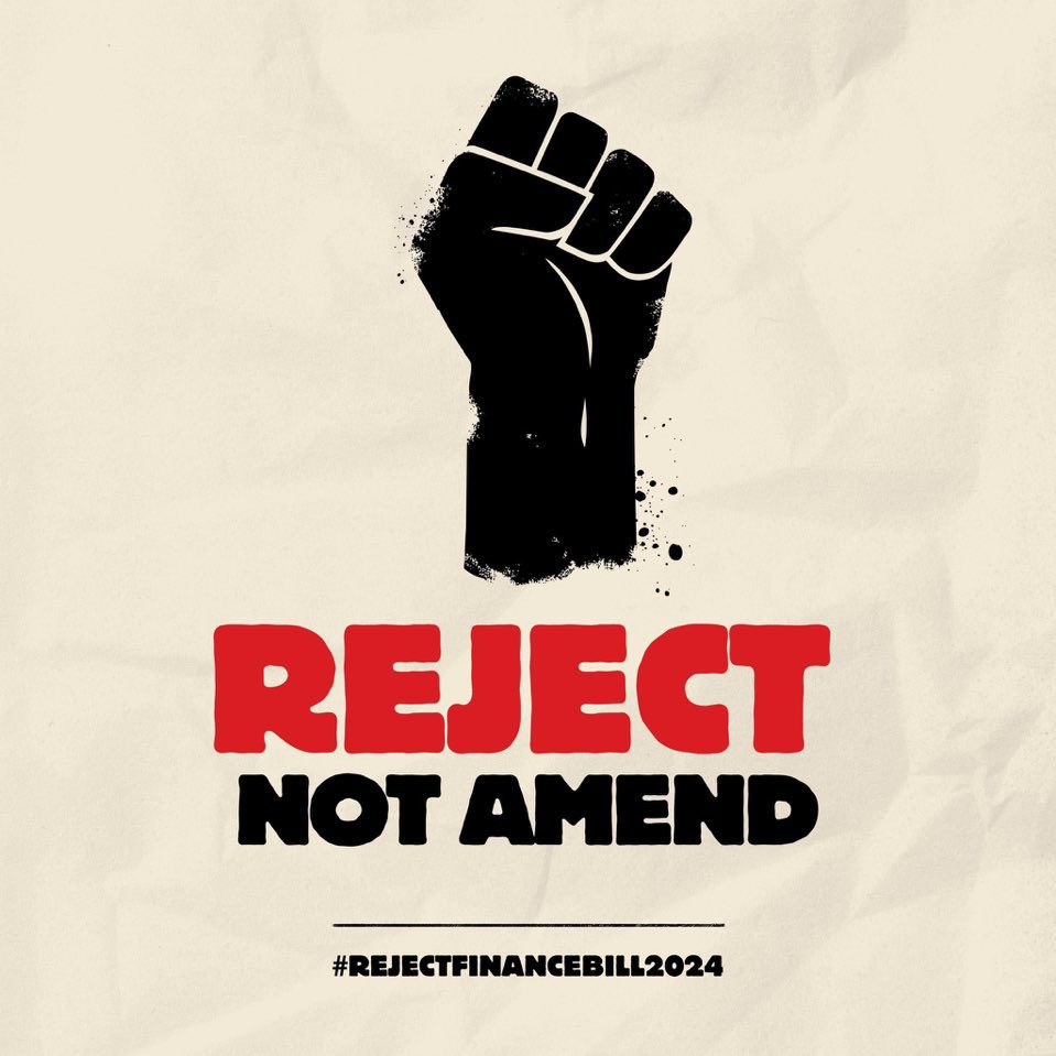 I’m fully supporting my Kenyan brothers and sisters 🇰🇪

#REJECTFINANCEBILLW024 #RejectTheFillanceBill2024
