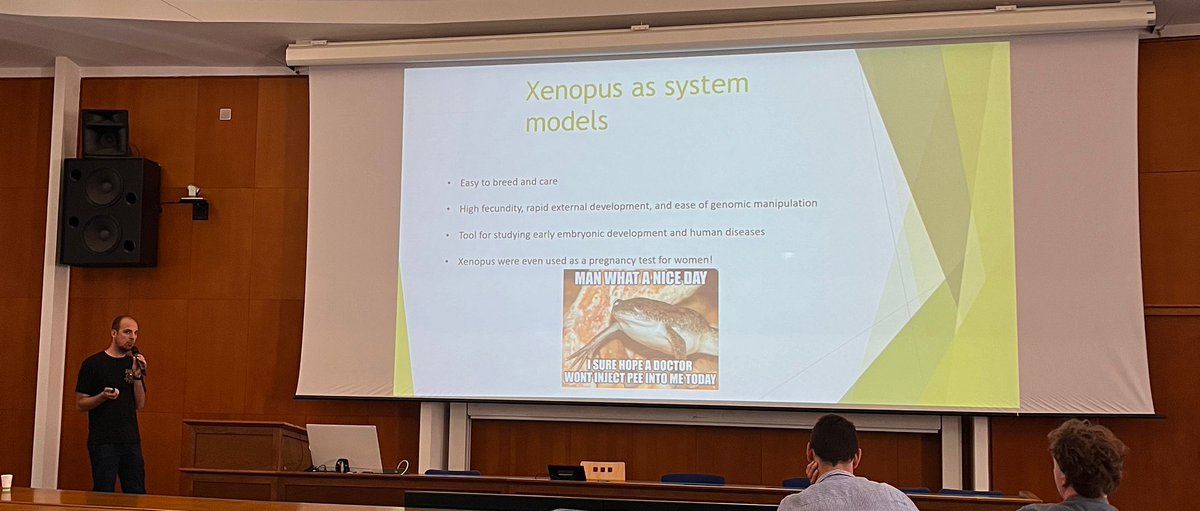 I had a talk at Department of Cell Biology of Charles University Conference.
It was about Evolutionary Dinamics in Polyploid Species.
A very pleasant experience 
#conference #xenopus #biology #evolution