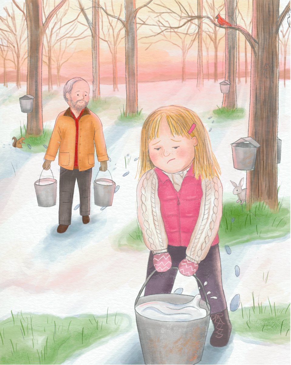 ALL THE SWEETER  
Looking forward to a Sunday breakfast of sweet, sticky pancakes, Quinn is disappointed to find -no maple syrup! Until she has a brilliant idea -she and Grandpa can make their own! But maple syrup takes time and patience - will it be worth the wait? #pbpitch #SEL