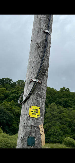 MrGordonBarr's tweet photo. @WeAreOpenreach Already done that to no avail. Your system NEEDS to be updated. Here is the pole at the bottom of our drive. Why can't I just TALK to a person? Been tryig to get this resolved for weeks. https://t.co/H0gzVcbtDa