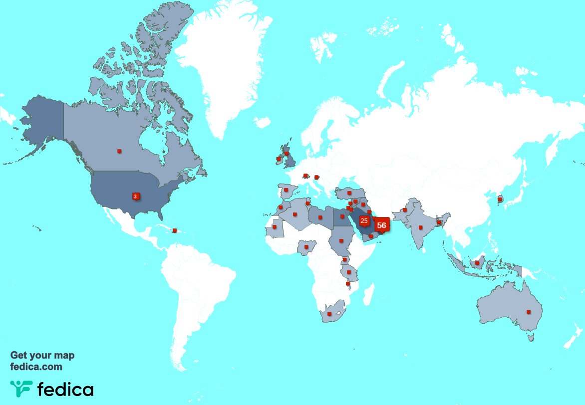 لدي 1 متابعين جدد من عمان خلال الأسبوع الماضي fedica.com/!almaram99