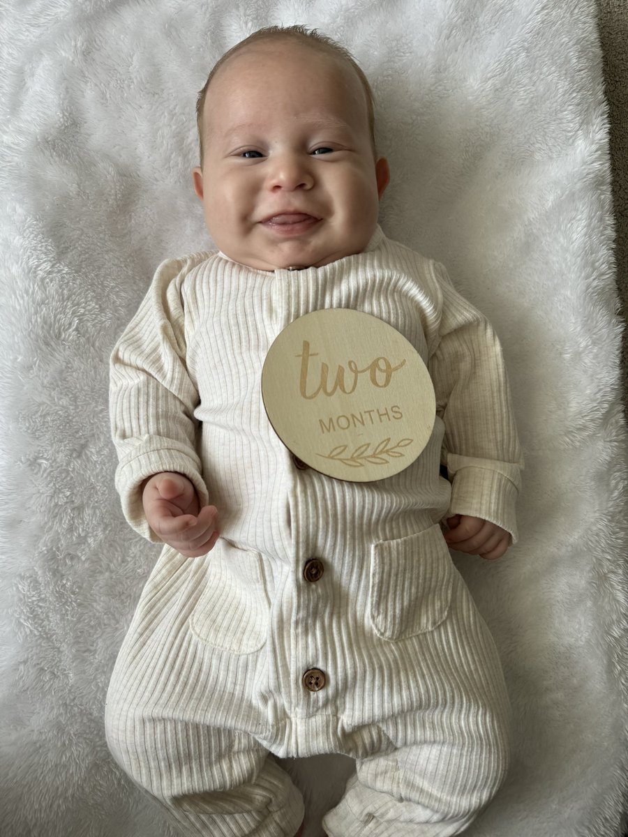 In the blink of an eye, we’ve loved you for two whole months ❤️