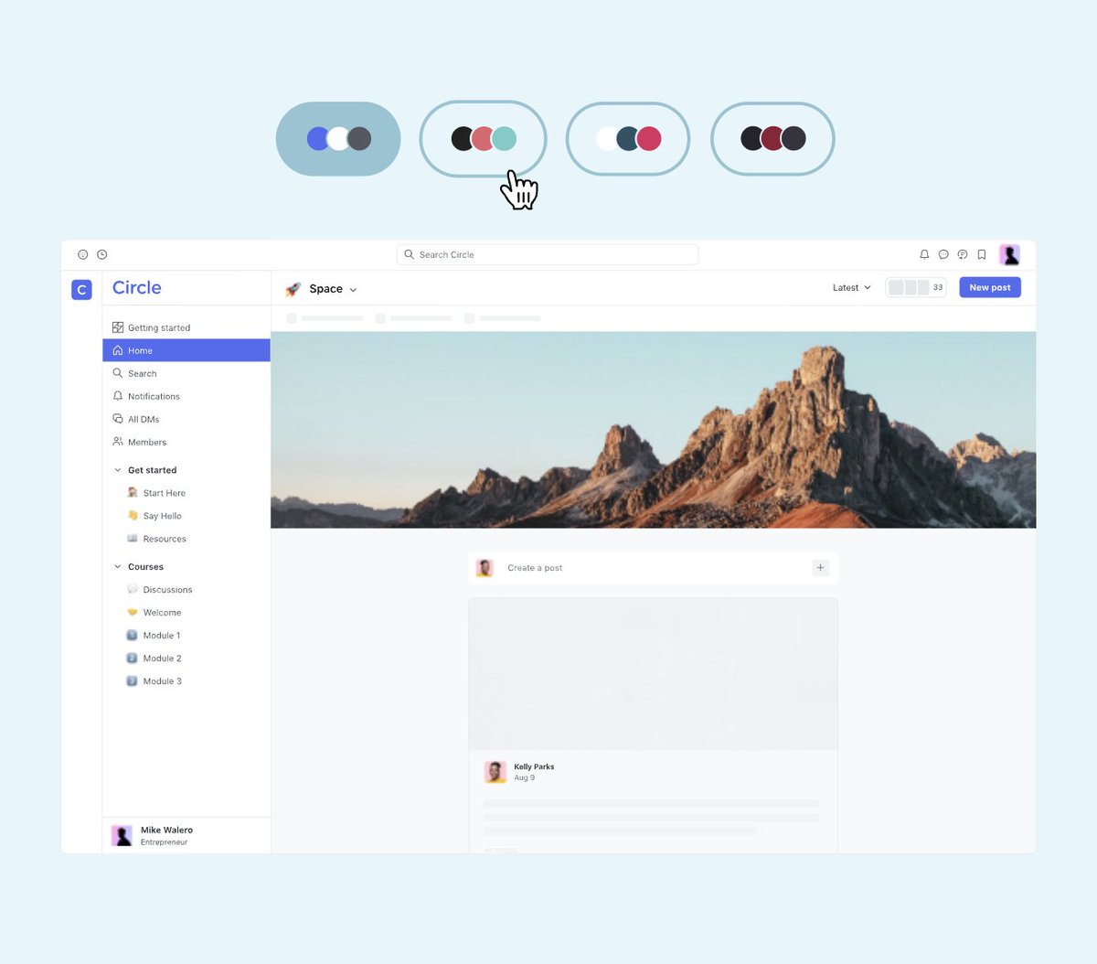 circle_sof's tweet image. Easily tailor the look and feel of your community to match your brand.