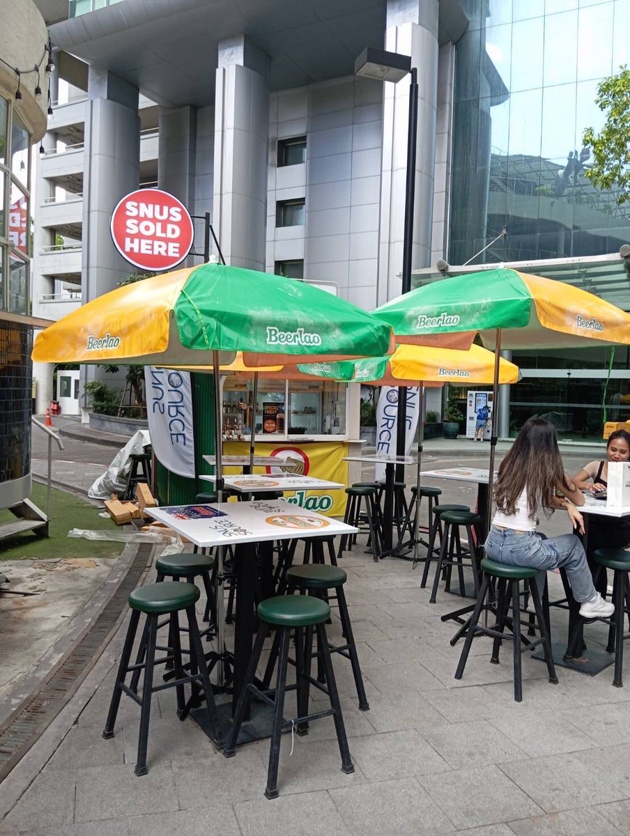 BeerLaoatW's tweet photo. For those at W District who are afraid of the rain these coming months, don't be scared we have got you covered at the only beer lao stand in Bangkok. beer lao umbrellas are here to protect you through rain and sunshine. 🌦️⛱️

#wdistrict #phrakanong #beer #beerlaos #beerlover https://t.co/fmUuUKzPVj