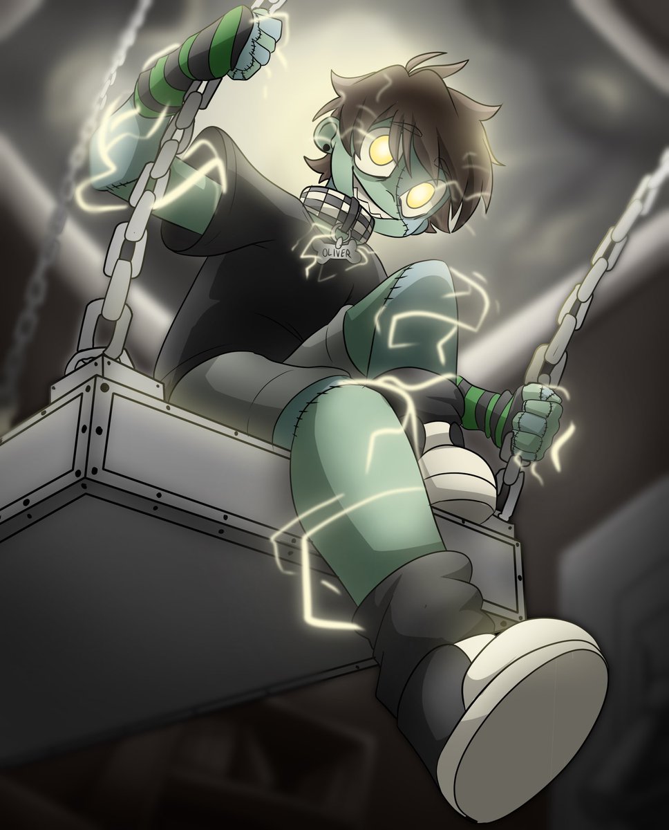 HelixRainn's tweet photo. oliver the funky little frankenmonster/zombie/werewolf/gamer boy !! https://t.co/B6W40keOVP
