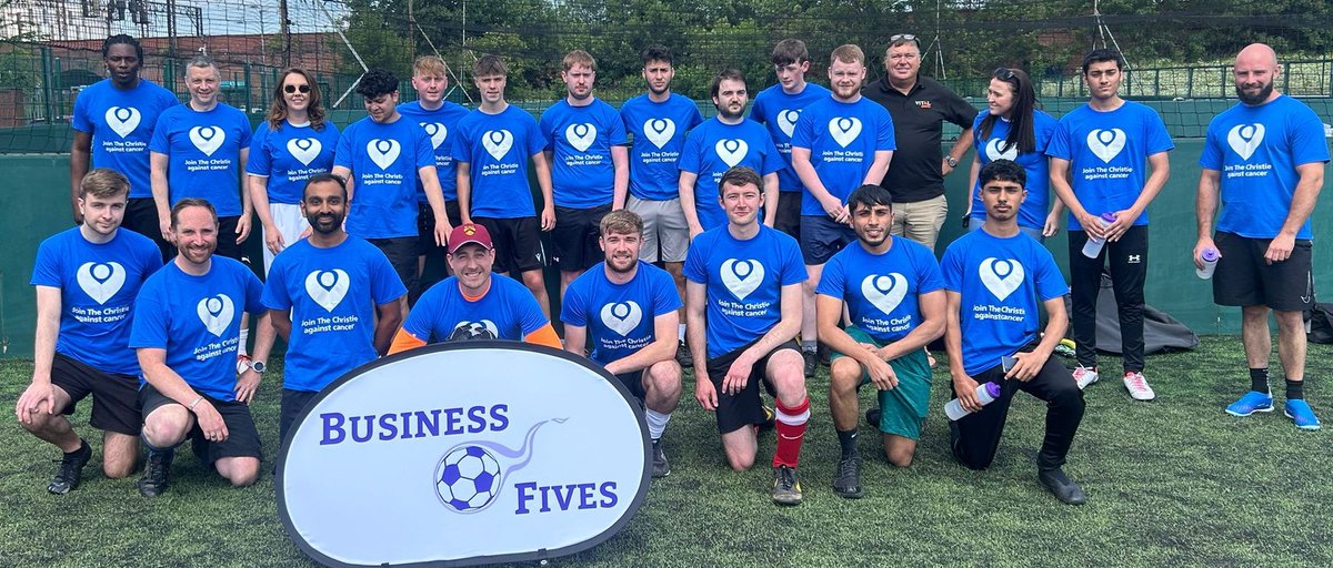 We're delighted to welcome 3 teams from <a href="/VitalEnergi/">Vital Energi</a> to our event in Manchester today!

The teams are hoping to take home a donation or two for <a href="/TheChristie/">The Christie Charity</a> with their performances on the pitch!

#Manchester #Biz5s